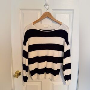 Cyrus Bold Stripe Crew Neck Sweater